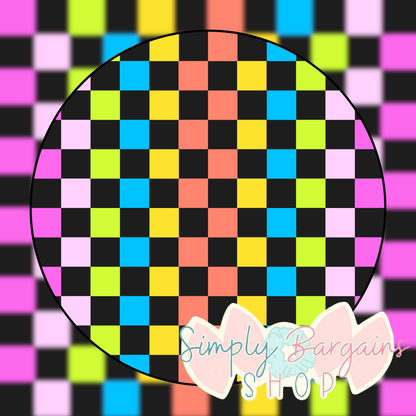 Neon Checkered