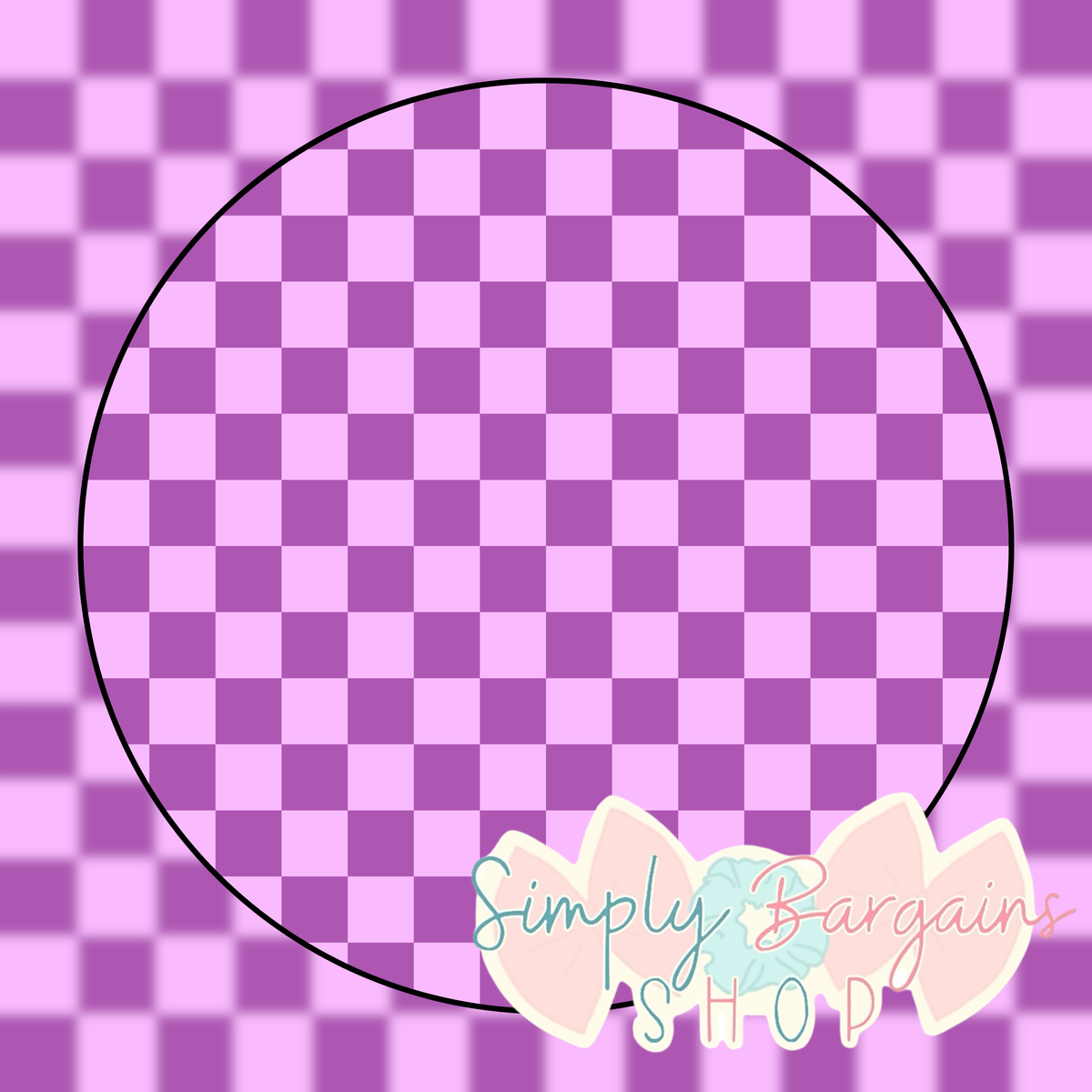 Purple Checkered