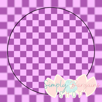 Purple Checkered