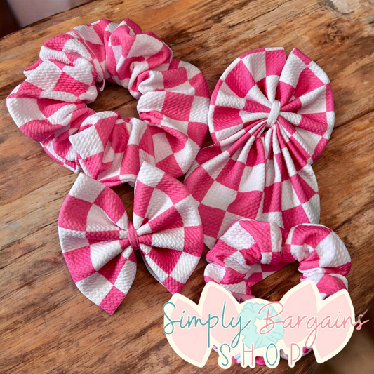 Pink Checkered